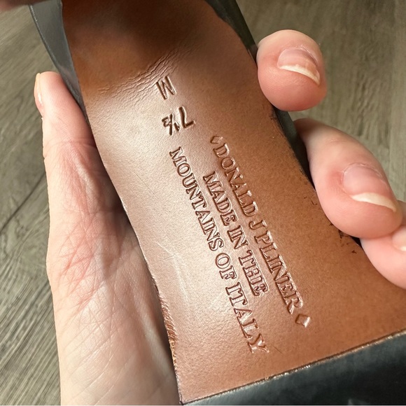 Couture Leather Heeled Sandals - Picture 2 of 6